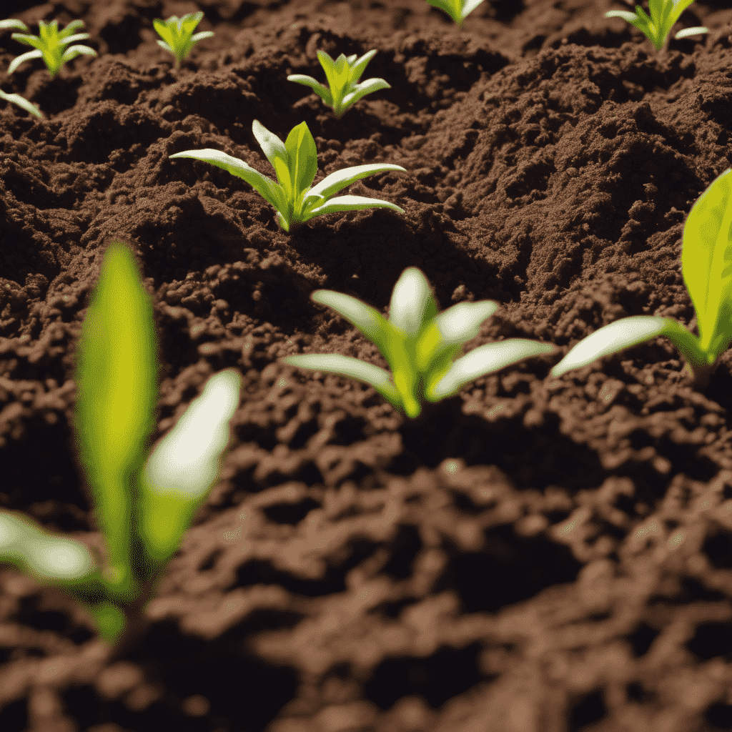 Plant seeds in the soil and grow into plants
